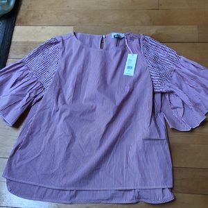 vineyard vines flutter sleeve shirt